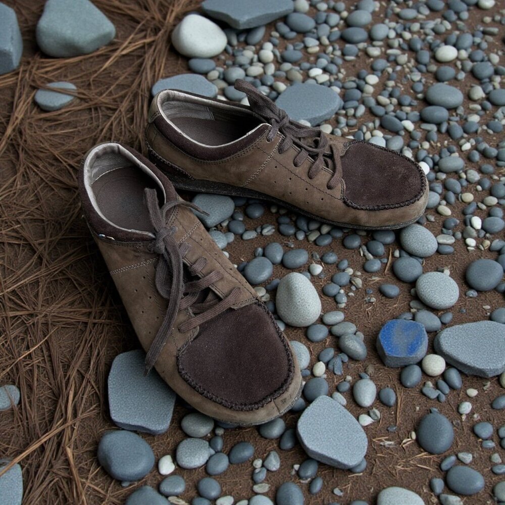 The North Face Brown Suede Lace Up Casual Shoes Cork insoles Size 12